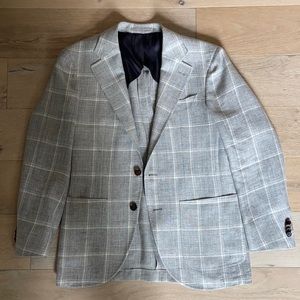 Spier & Mackay Gray Windowpane Sportcoat 38S
